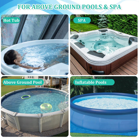 PoolWhale vacuum ideal for above-ground pools, spas and ponds