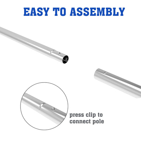 poolwhale standard-connecting-pole-1-1-4 fits nets and vacuums for quick setup.