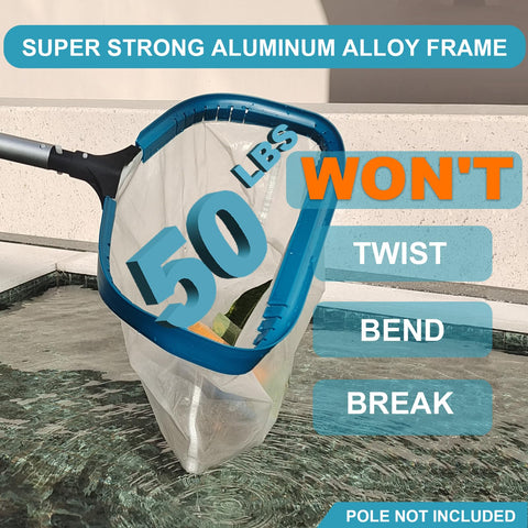 POOLWHALE rugged aluminum frame ensures durability and stability.