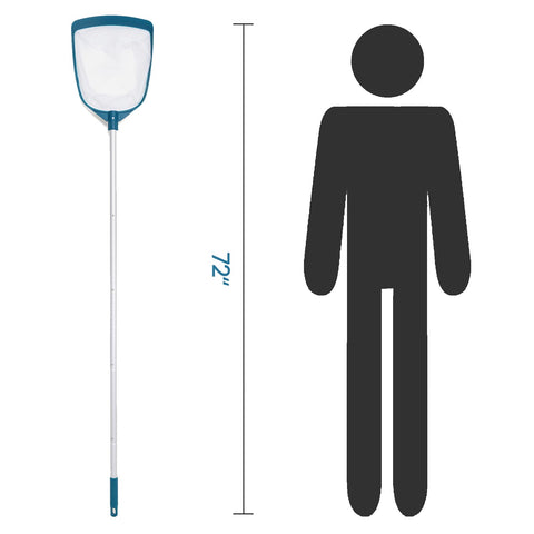 POOLWHALE wide-front-edge skimmer prevents debris escape during cleaning.