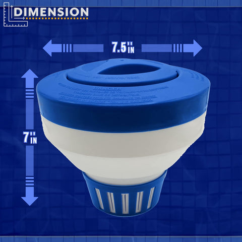 Poolzilla Deluxe Feeder demonstrates dispersion control to keep spa water balanced.