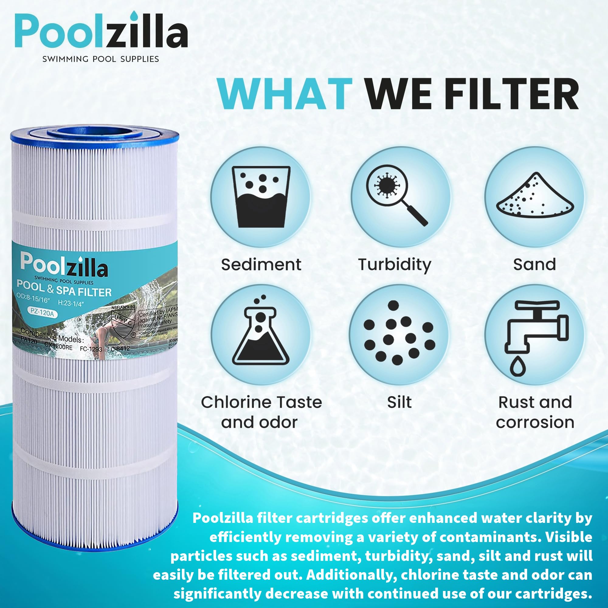 Poolzilla easy-clean design supports quick rinse and reuse.