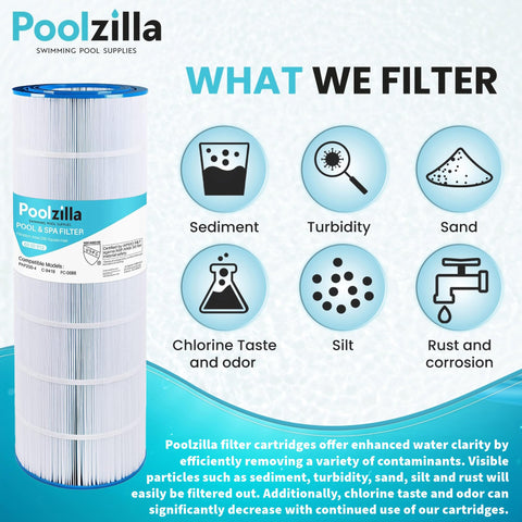 Poolzilla filter is easy to remove and rinse for quick cleaning.