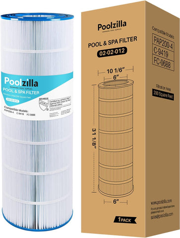 Poolzilla PAP200 replacement filter for universal compatibility and debris removal.