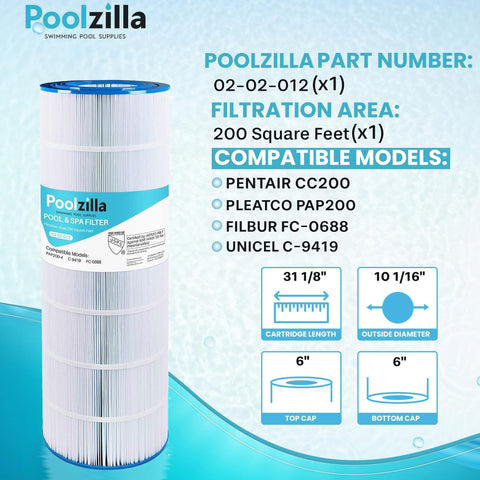 Poolzilla pleated fabric design enhances durability in heavy debris pools.