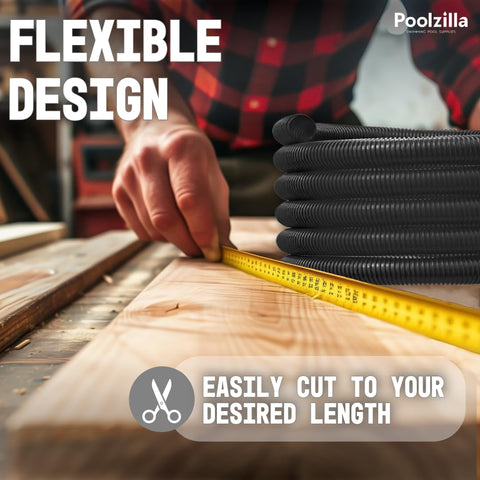 Poolzilla hose supports garden irrigation and fountain features with reliable outdoor use.