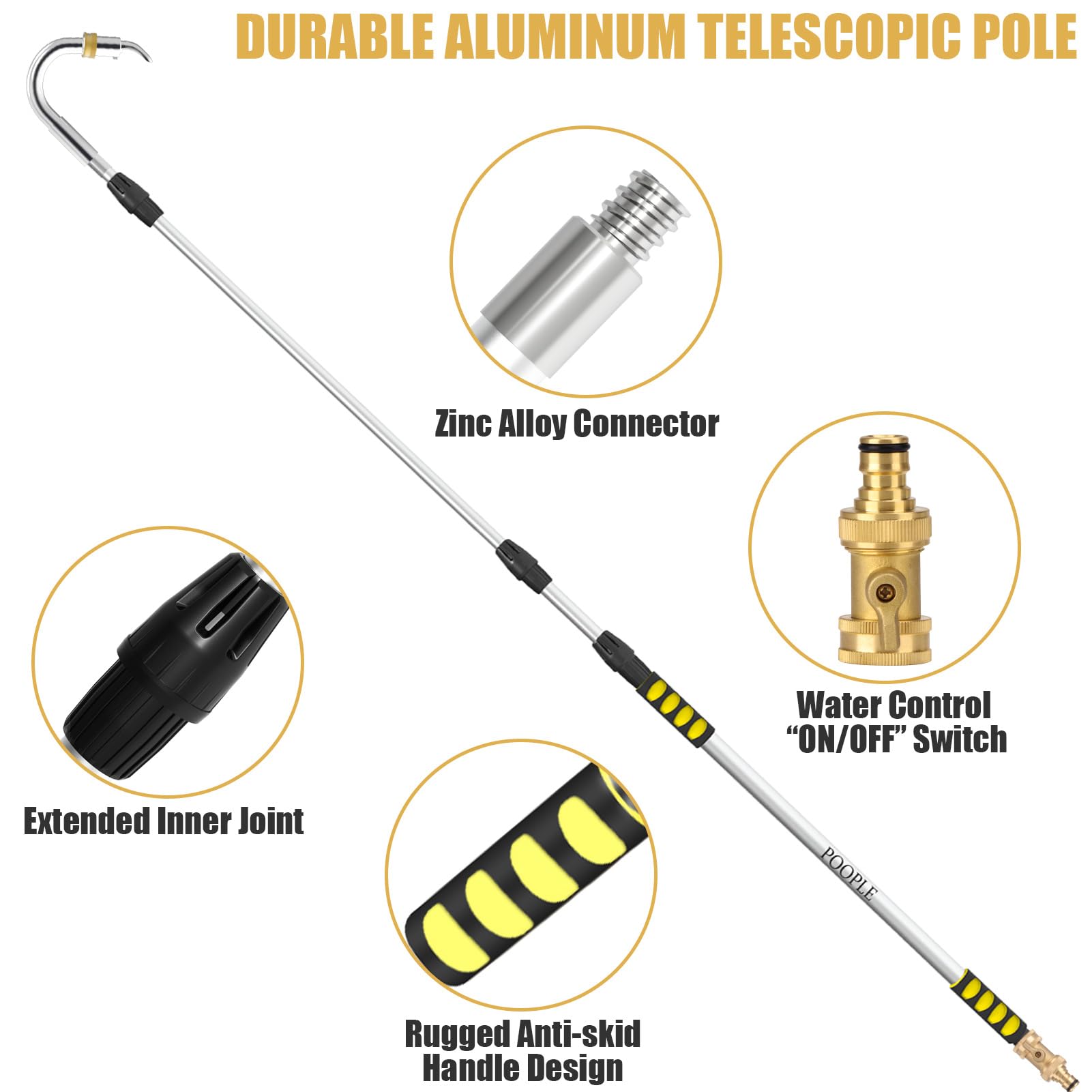 POOPLE compatible with standard hoses for quick setup and use