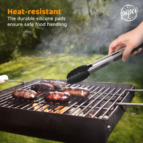 Popco locking ring keeps tongs compact and easily accessible.