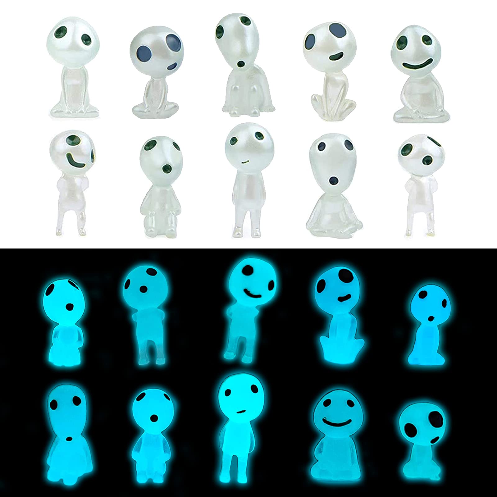 POPKER luminous elf figurine for micro landscape charm