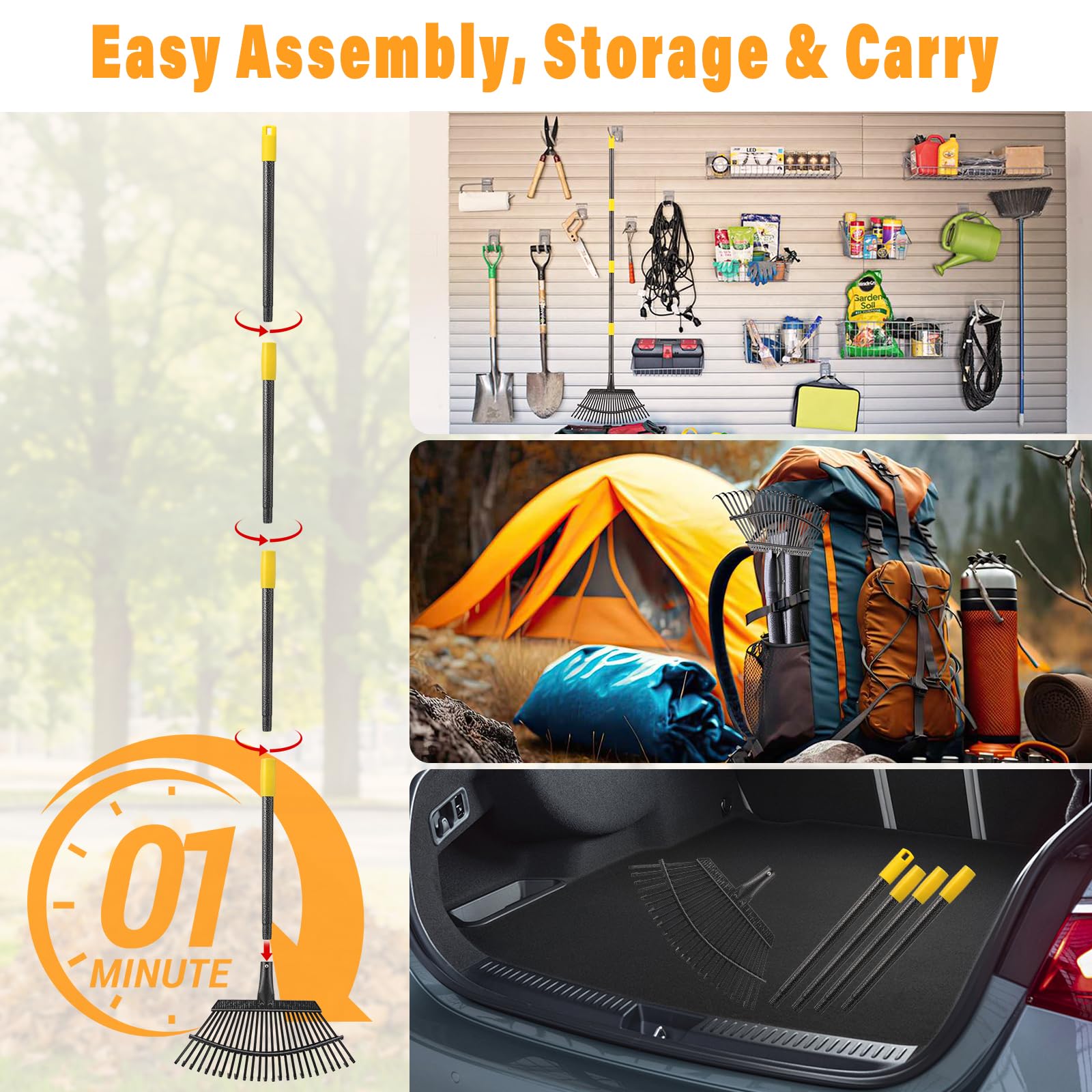 PoPoHoser 1-minute assembly for quick setup and storage.