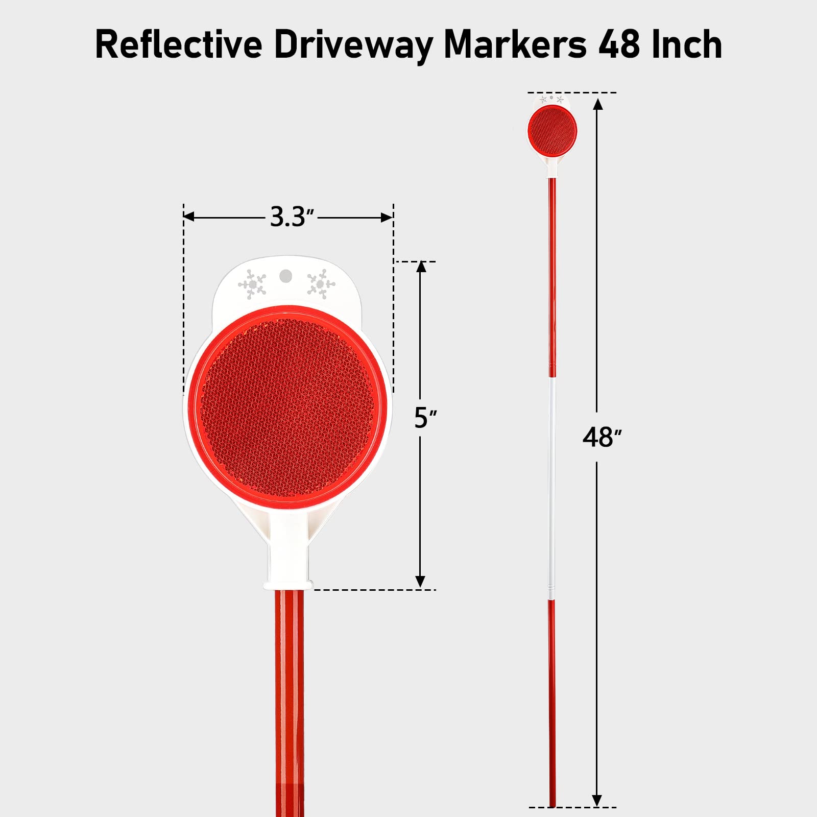 PoPoHoser double sided reflectors reflect light from both directions for easy spotting.