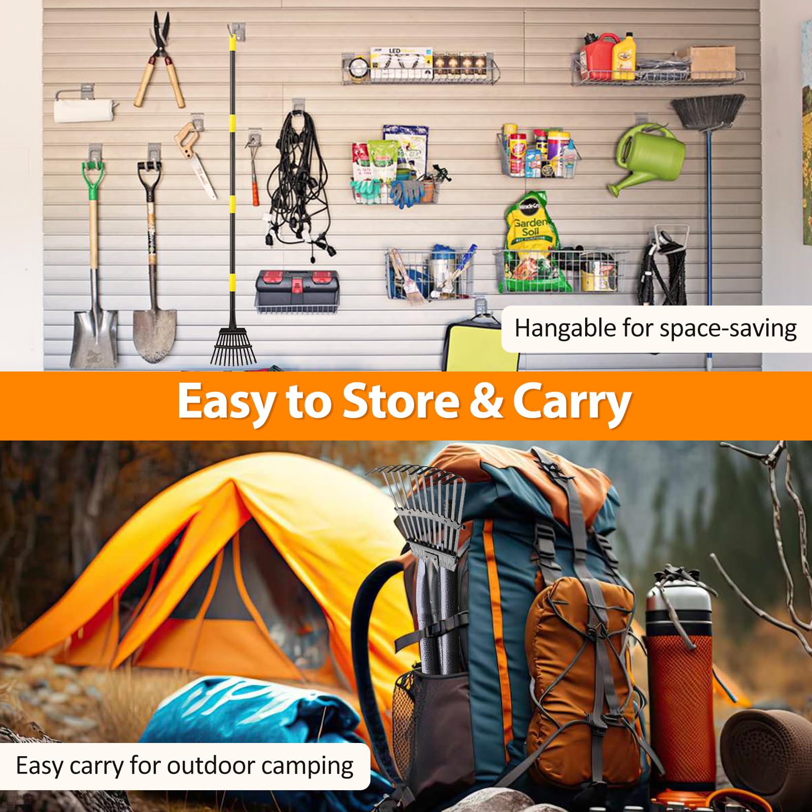 PoPoHoser hangable design for compact, easy storage