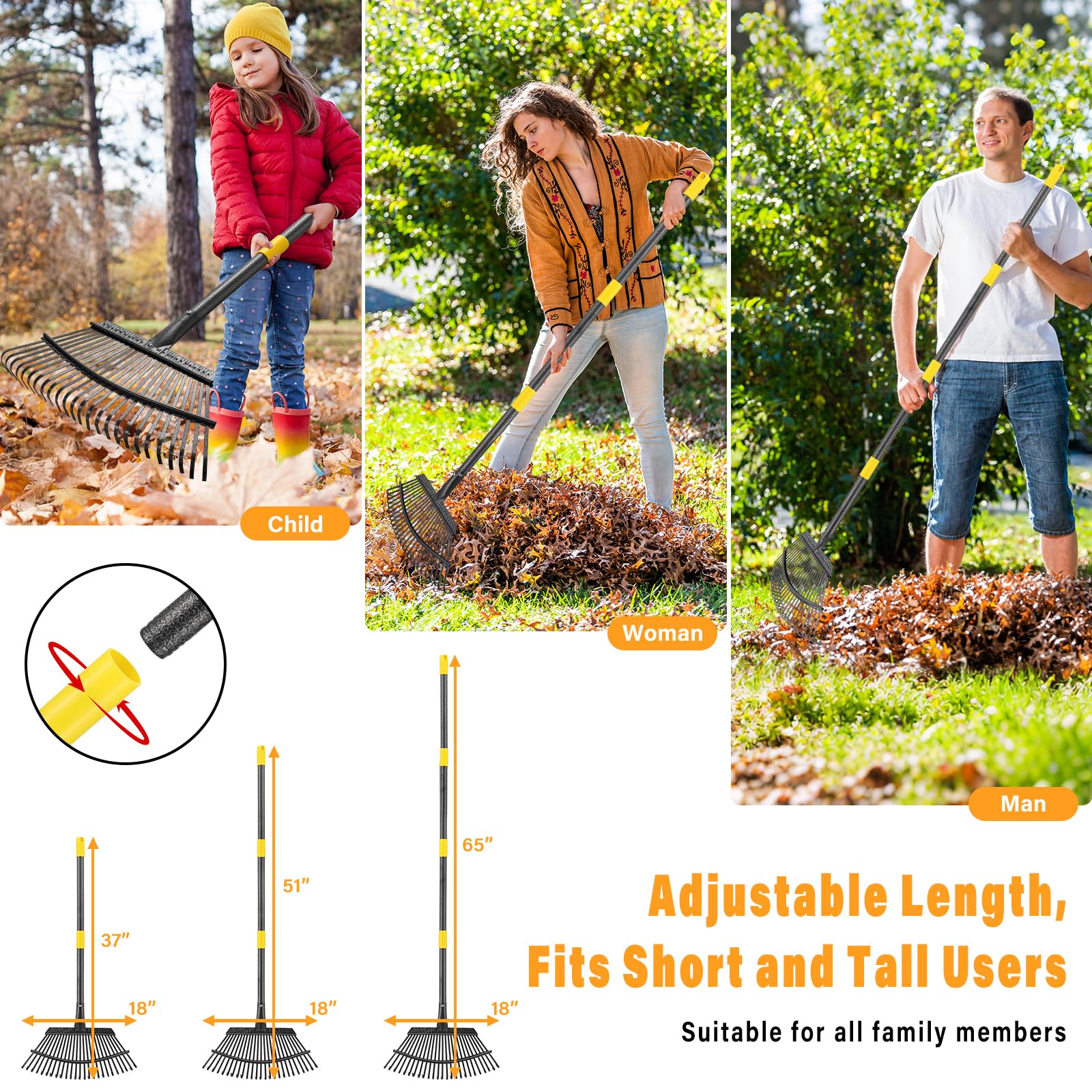 PoPoHoser heavy-duty steel head resists rust for year-round tasks.