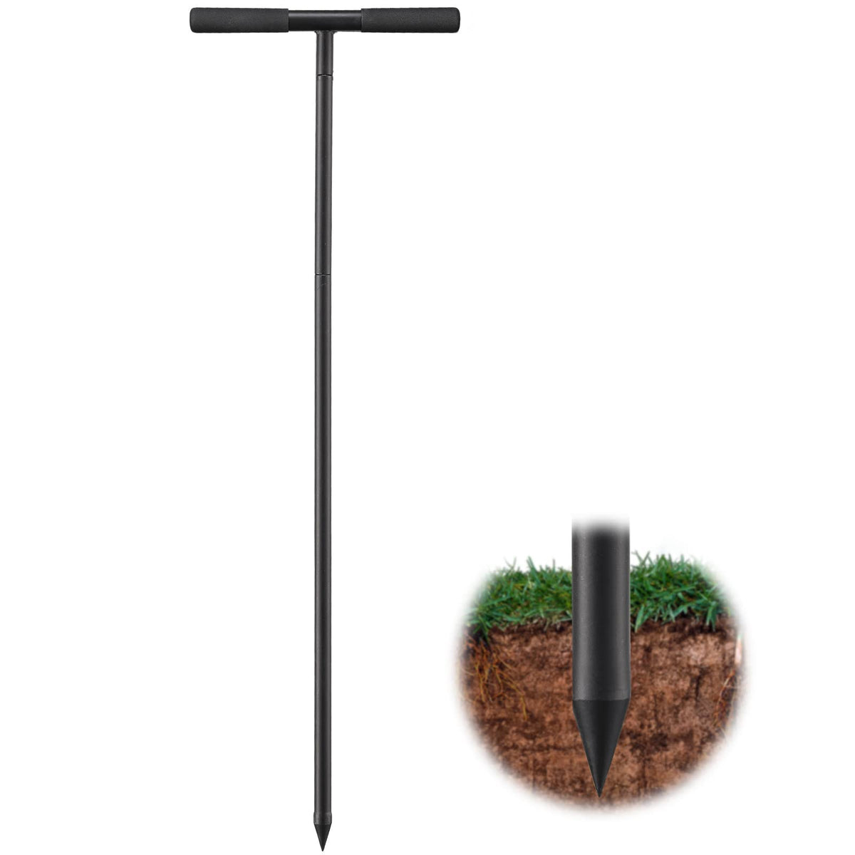 PoPoHoser soil probe rod with 48-inch reach for deep probing tasks