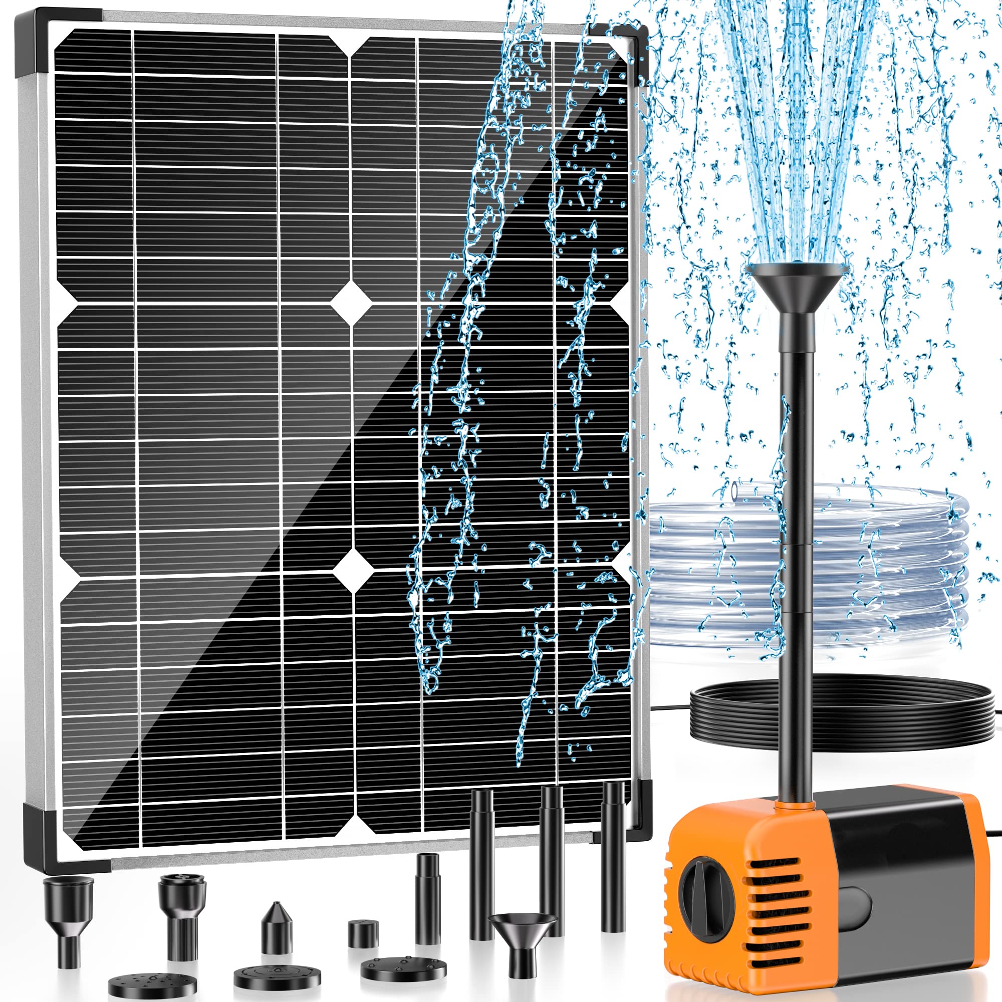 POPOSOAP 20W solar panel powering efficient outdoor water pumping.
