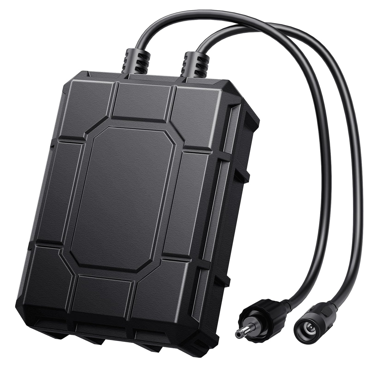 POPOSOAP battery backup front view showing compact design and accessibility.
