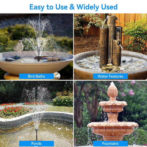 POPOSOAP bird-friendly fountain ideal for bath, drink, and splash