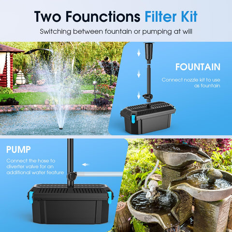POPOSOAP diverter valve enables simultaneous fountain and secondary outlet.