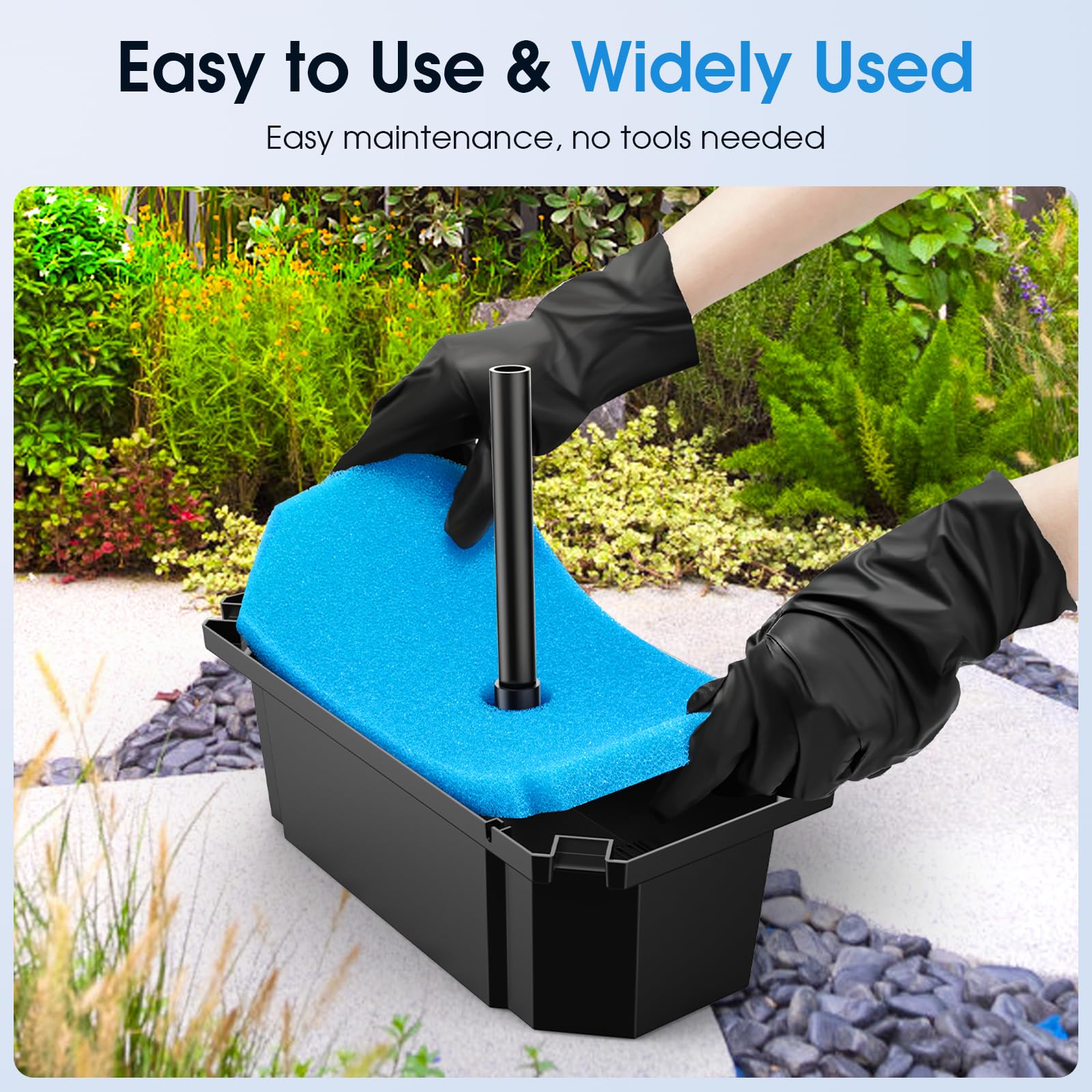 POPOSOAP easy-access lid simplifies cleaning and maintenance.