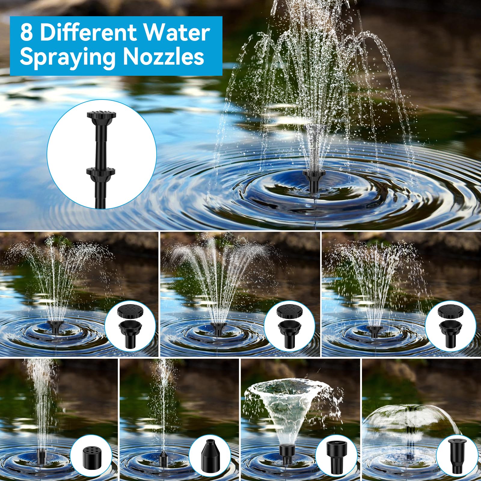 POPOSOAP anti-clog filtration helps long-term fountain performance