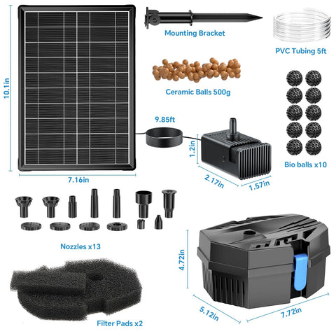 POPOSOAP fountain nozzle kit supports creative DIY water features.