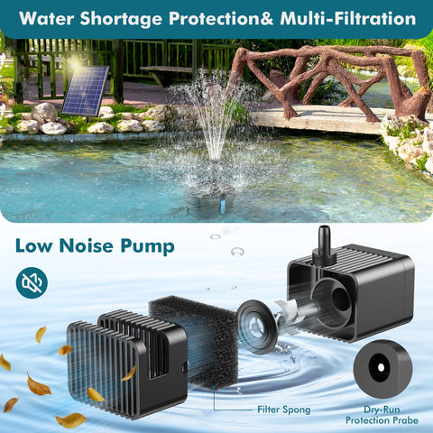 POPOSOAP outdoor pond setup with fountain feature