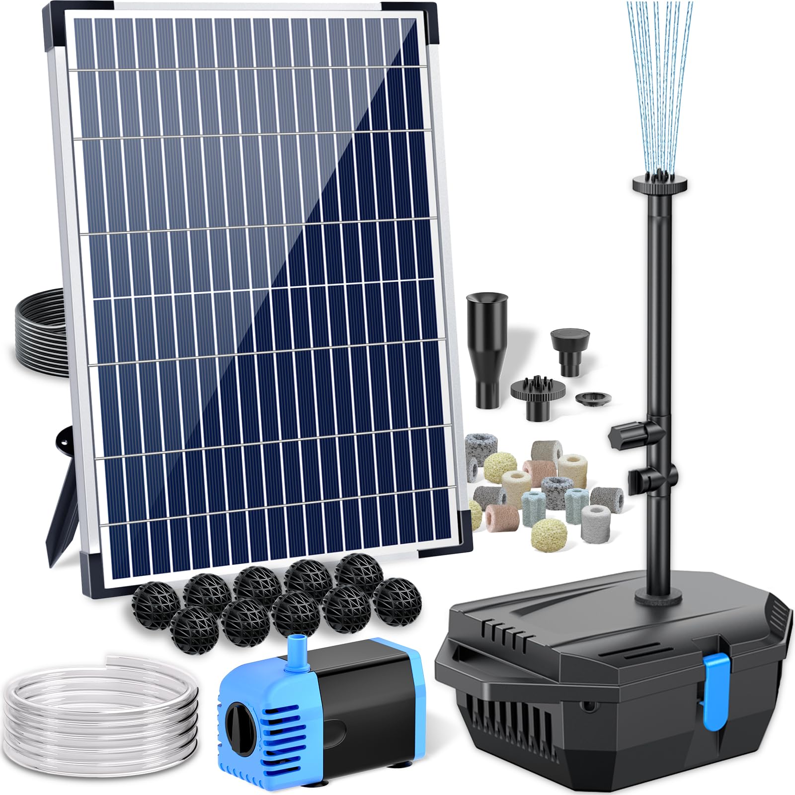 POPOSOAP pond-filter-kit keeps water clear with integrated filtration and easy setup.