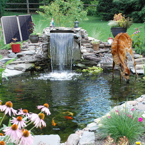 POPOSOAP 304 stainless steel waterfall spillway for durable outdoor elegance.