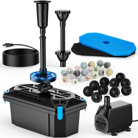 POPOSOAP RGB pond filter pump for clear water and koi health.
