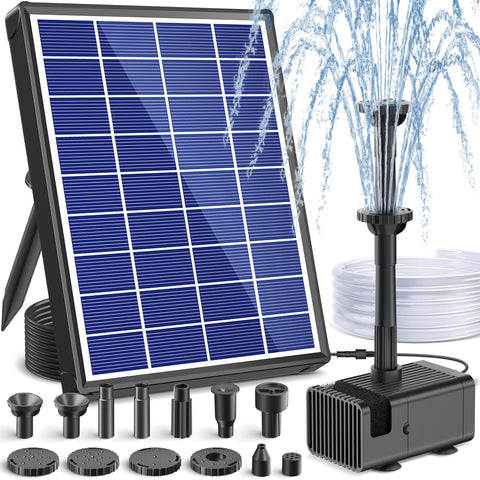 POPOSOAP solar-panel for bird-bath boosts energy-efficient fountain operation