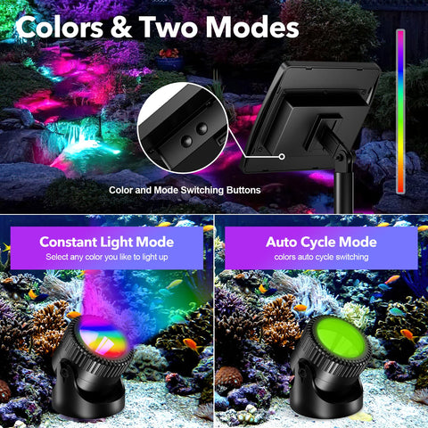 POPOSOAP IP68 underwater light demonstrates durable, weatherproof pond illumination.