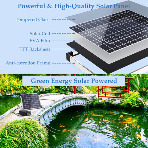 POPOSOAP two outlets ensure even air distribution for larger ponds