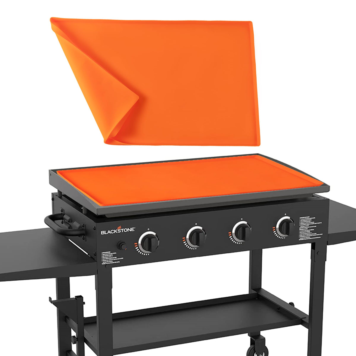 POPQEEN silicone cover for 28-inch Blackstone griddle shields against debris and rust.