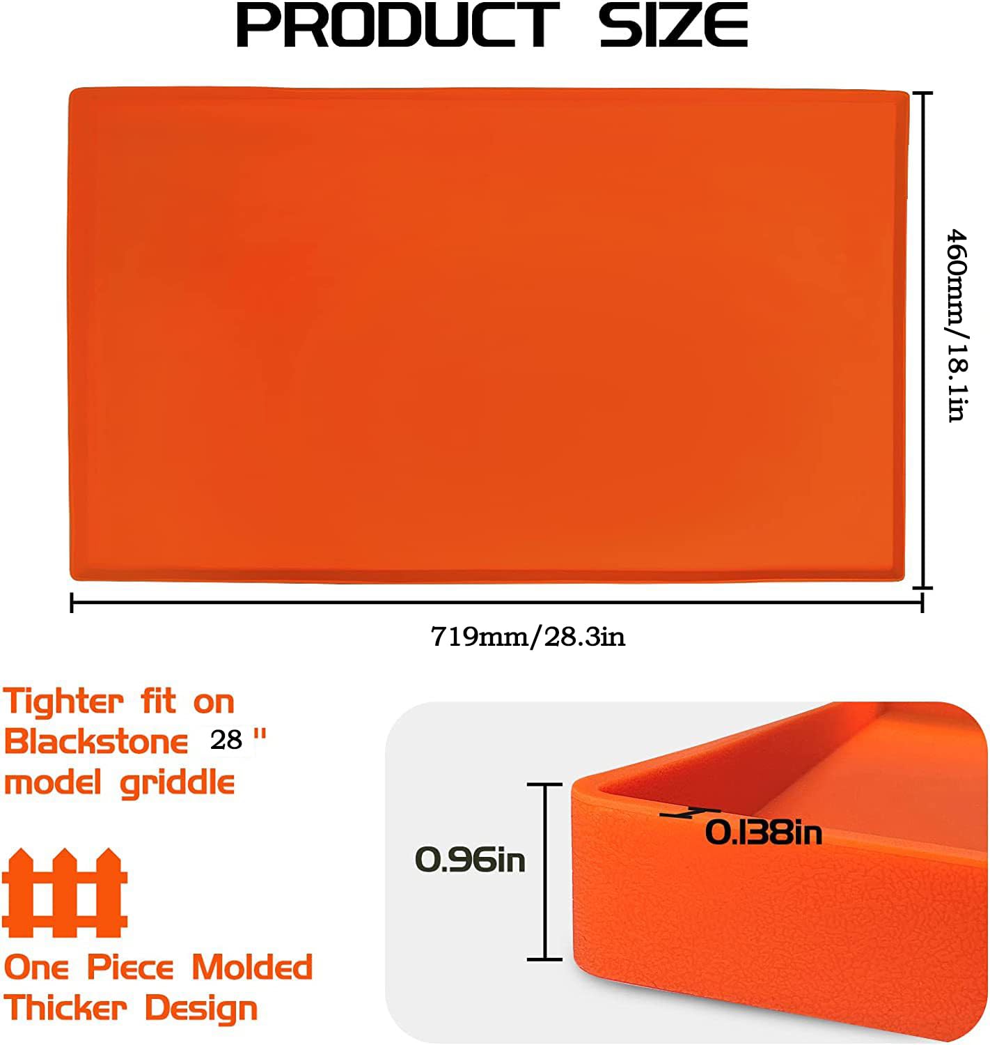 POPQEEN all-season protection for your Blackstone griddle with durable silicone construction.