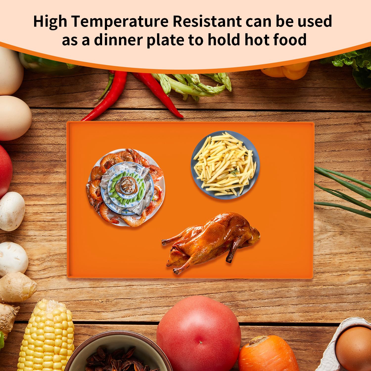 POPQEEN silicone mat keeps the grill clean and wipes away residue after use.