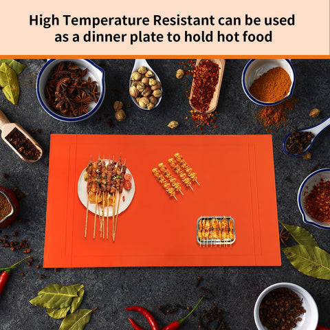 POPQEEN easy-clean silicone mat for griddle simplifies maintenance