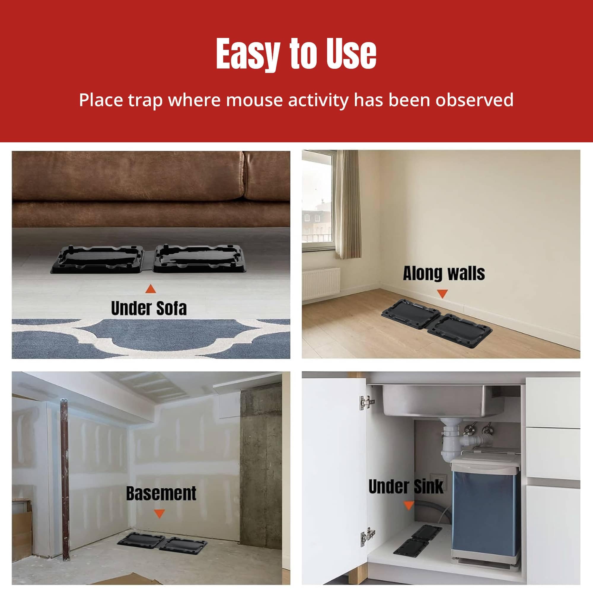 POPTRAP Rat Trap — compact, versatile design fits discreetly in any space.
