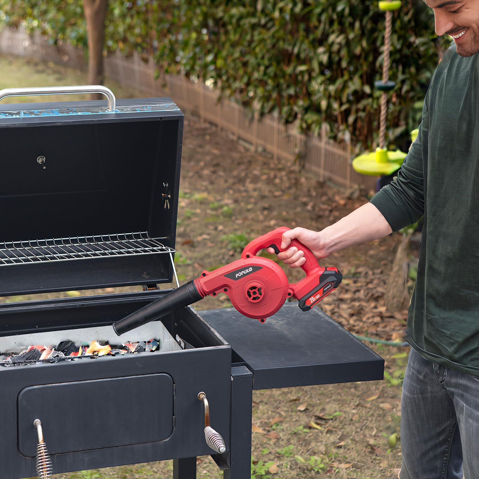 POPULO 20V mini blower storage bag included for organization