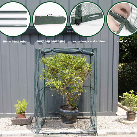 Porayhut durable mesh and steel frame provide sturdy garden protection.