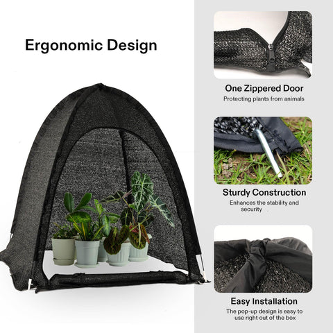 Porayhut sunshade crop protection close-up suits seedlings