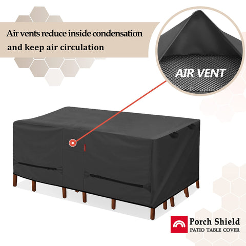 Porch Shield adjustable click-close straps provide a snug fit