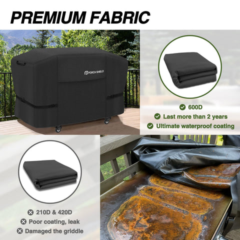 Porch Shield adjustable click-close straps provide a snug fit