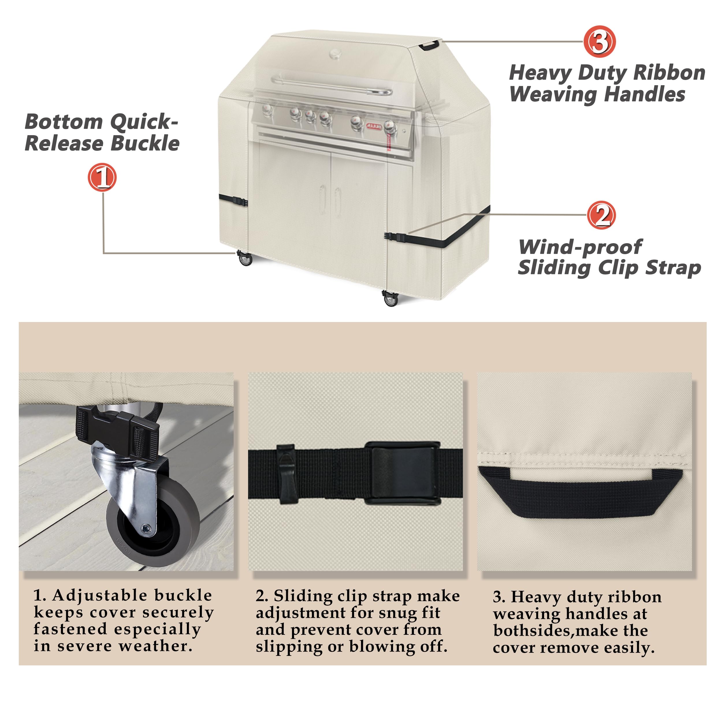 Porch Shield air vents help reduce internal condensation.