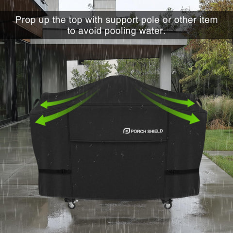 Porch Shield bottom buckle straps secure against wind