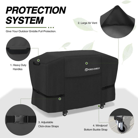 Porch Shield durable double-stitched seams resist outdoor wear