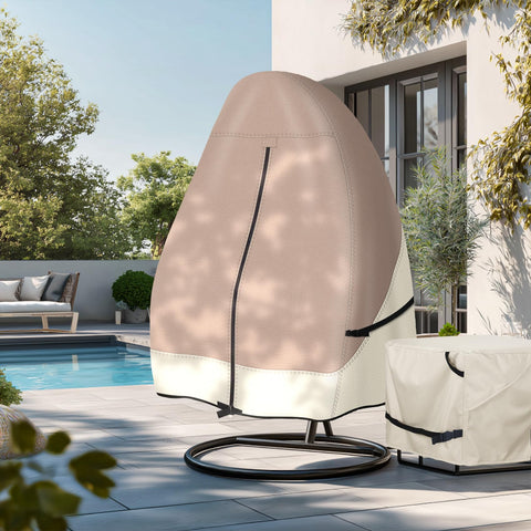 Porch Shield hassle-free protection for your outdoor egg chair setup.