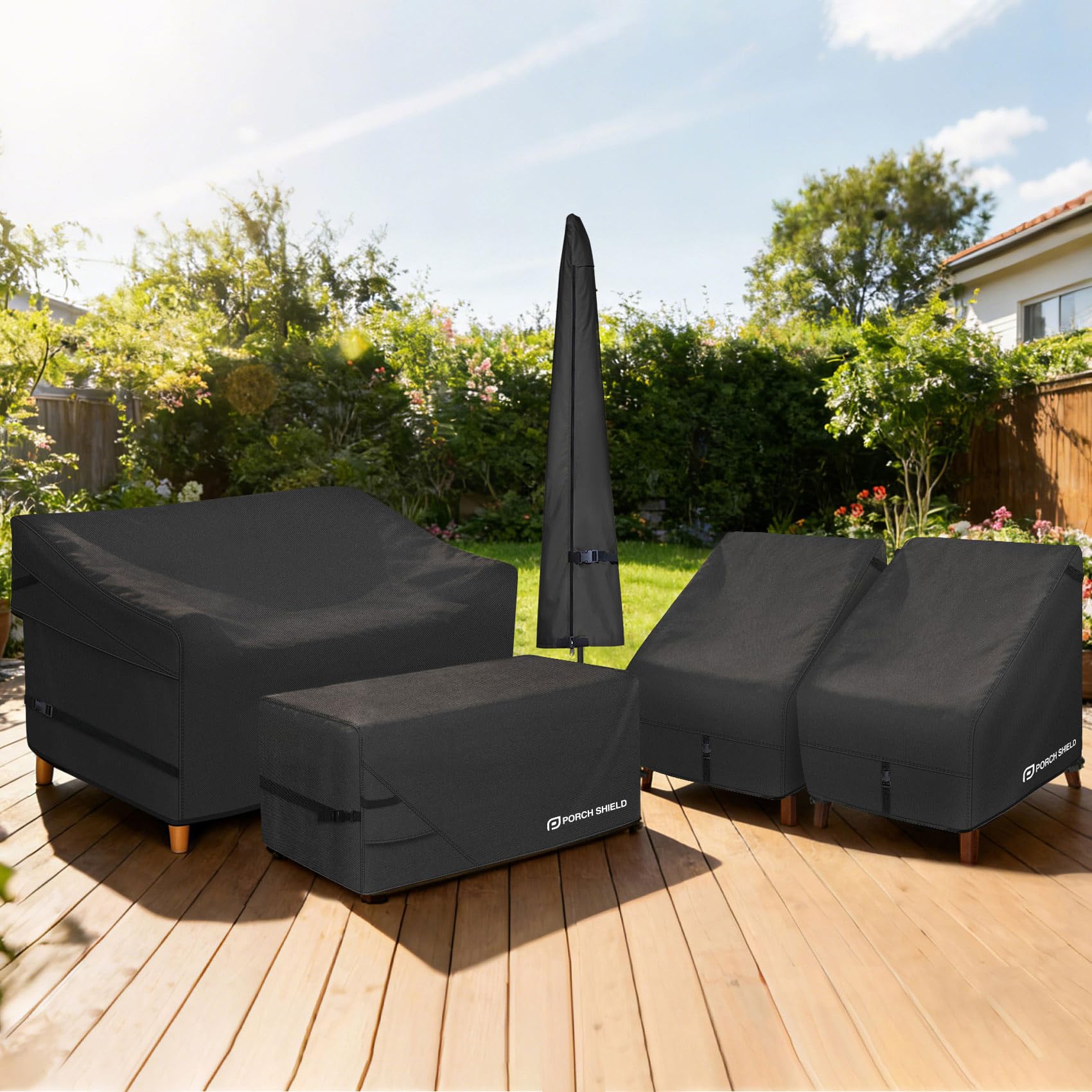Porch Shield heavy-duty handles allow easy installation and removal.
