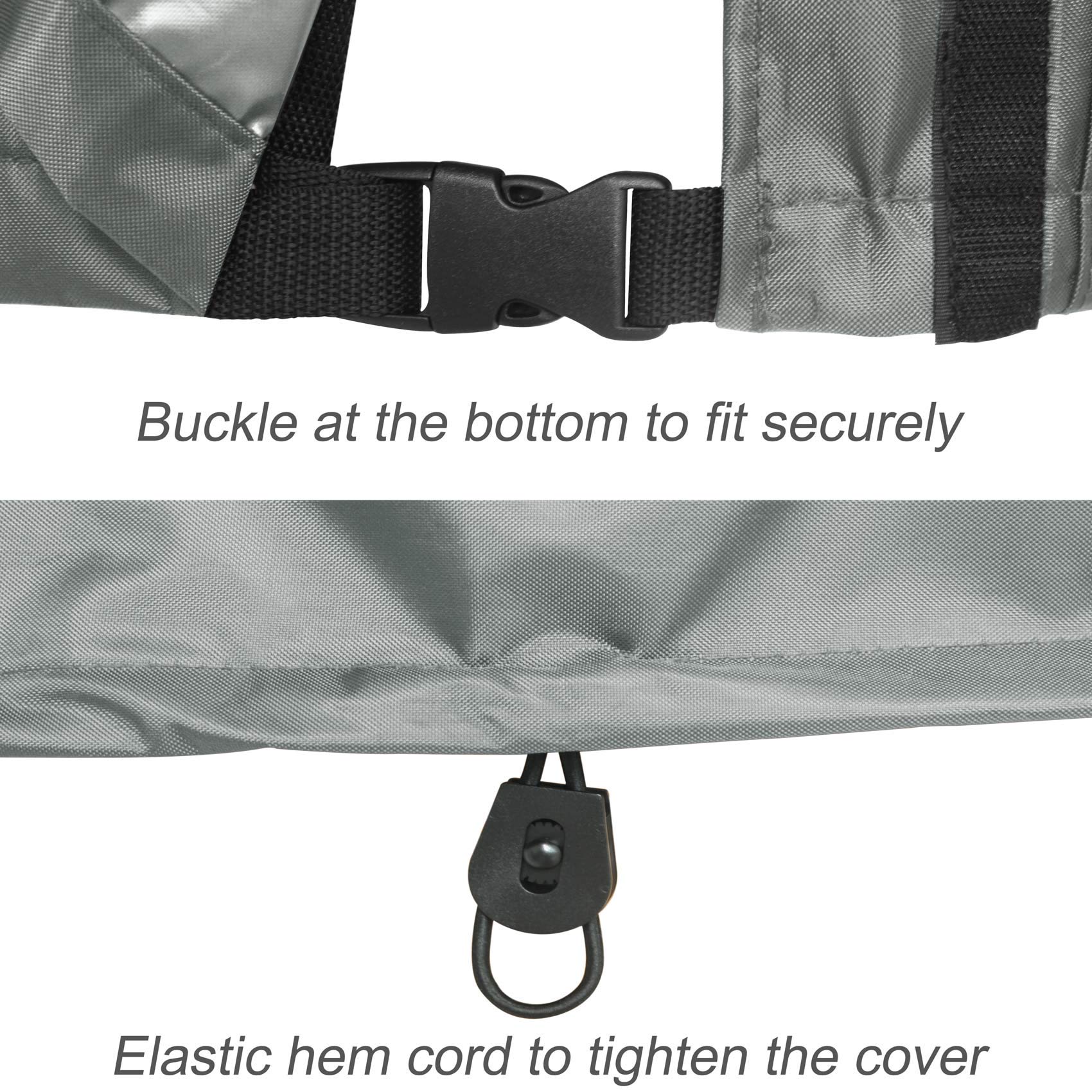 Porch Shield Velcro side for easy installation and removal.