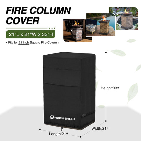Porch Shield UV fade-resistant material keeps outdoor fire pits looking new.