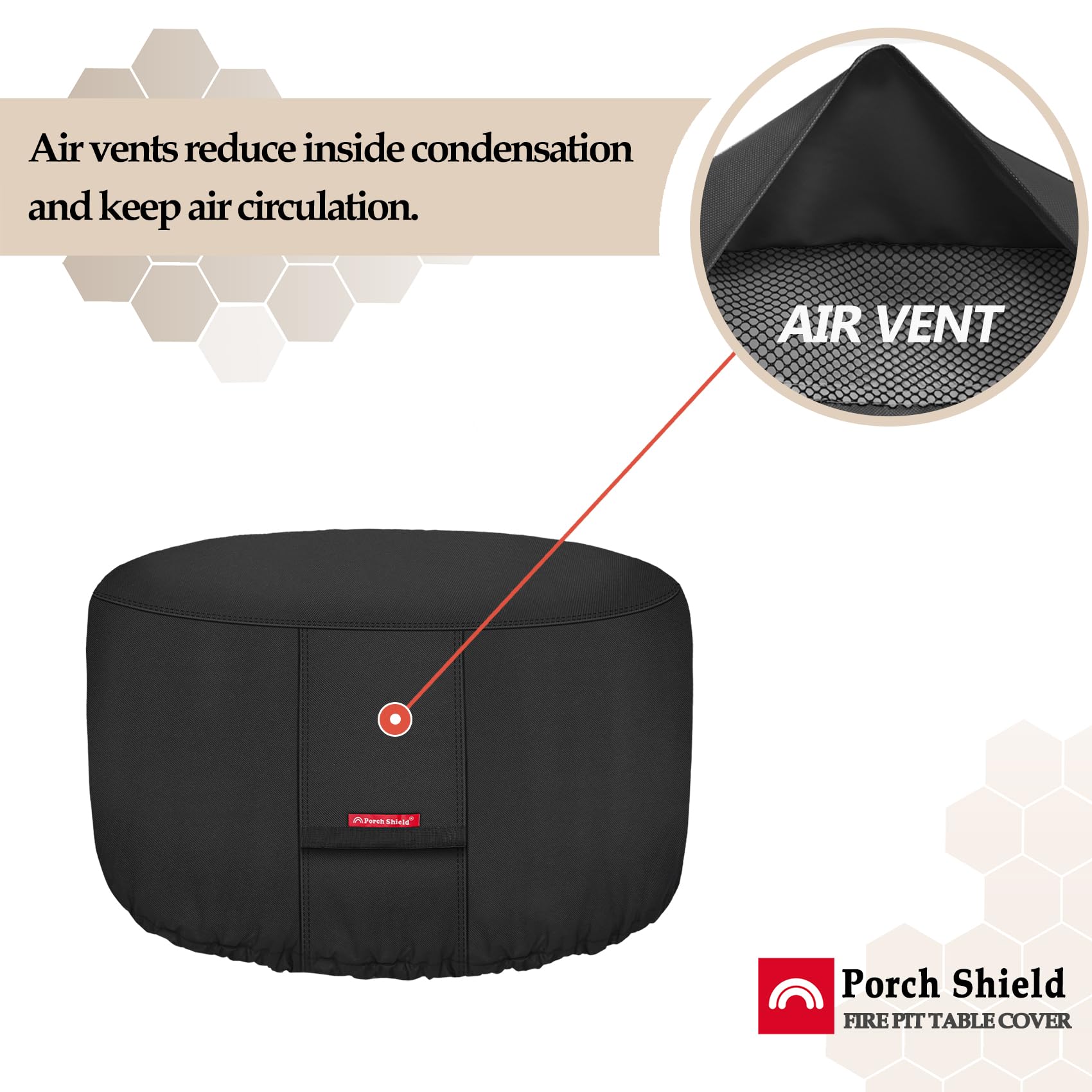 Porch Shield heavy-duty handles for quick on and off installation